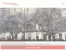 Tablet Screenshot of darlingtonhotel.com